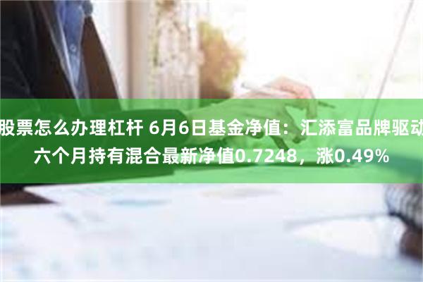 股票怎么办理杠杆 6月6日基金净值：汇添富品牌驱动六个月持有混合最新净值0.7248，涨0.49%