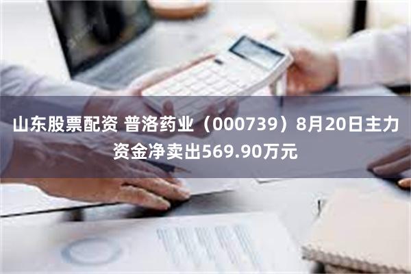 山东股票配资 普洛药业（000739）8月20日主力资金净卖出569.90万元