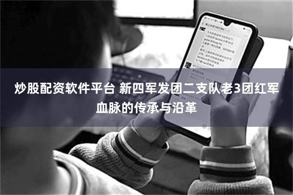 炒股配资软件平台 新四军发团二支队老3团红军血脉的传承与沿革